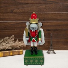 Scatola musicale per tavolo, mensole, caminetto in legno, da 12 pollici, a