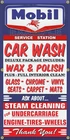 MOBIL CAR WASH GAS SERVICE STATION VINTAGE GARAGE SIGN REMAKE BANNER SIZE OPTION