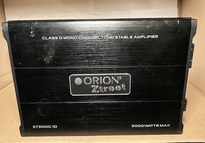 Orion Ztreet D Class Amplifier 3000 Watts Max