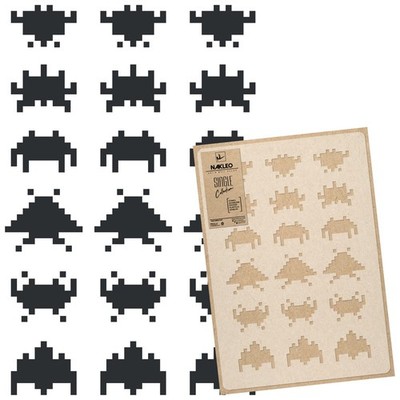 Reusable Plastic Stencil // SPACE INVADERS