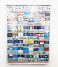 State Flags  Capitols 1000 pcs White Mountain Puzzles 2002 Brand New Sealed