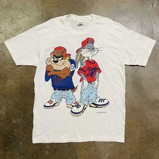 Vintage Vintage 90s Looney Tunes Bugs Taz Reprint Shirt AN54996
