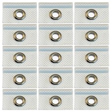 15Pcs Awning Piping Eyelets for Piping Rail 8 mm White Camping Eyelet Piping ...