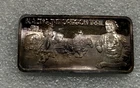 Vintage Hamilton Mint 1 oz Silver Bar .999 ~ Blazing the Oregon Trail ~