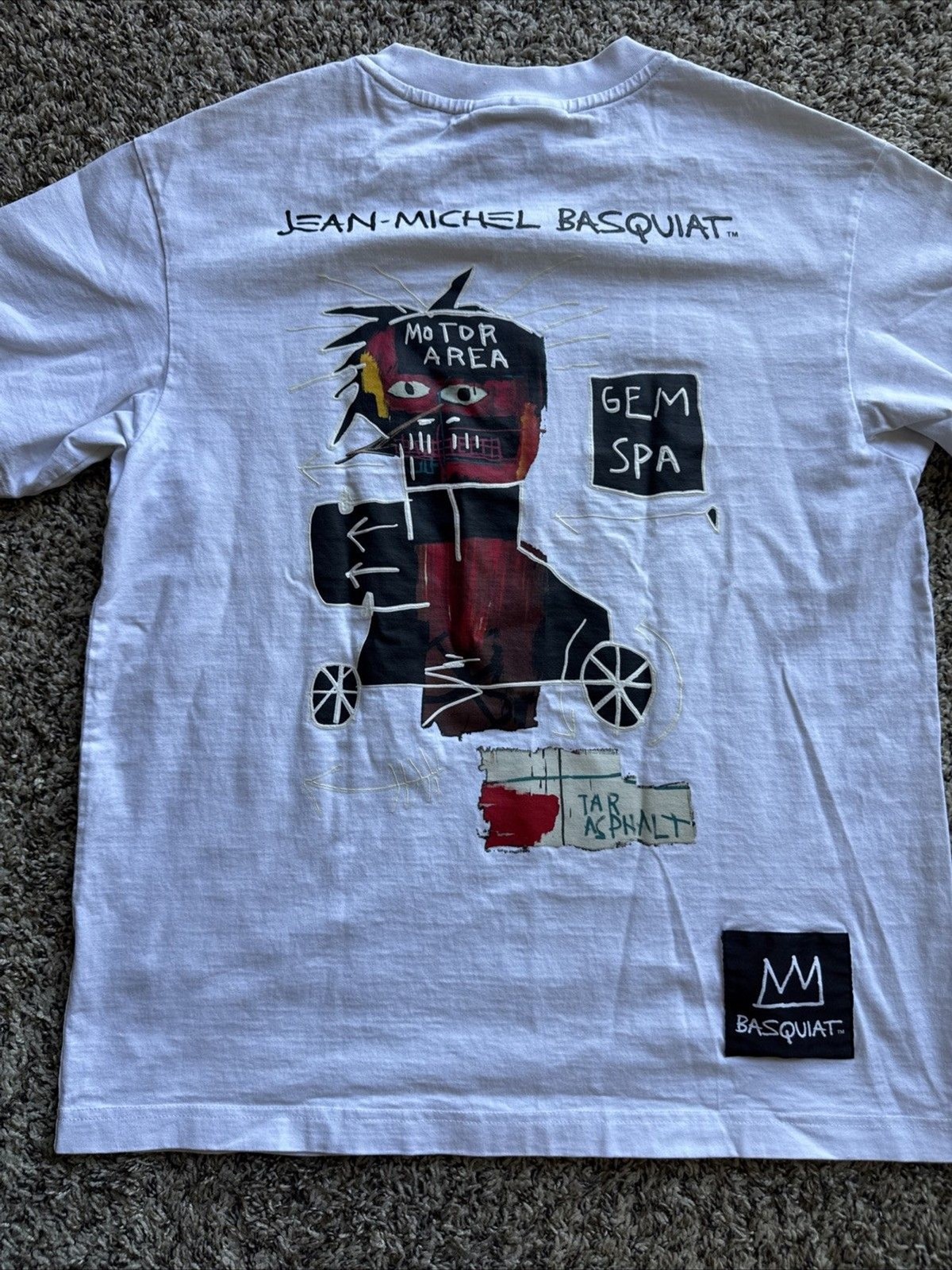 Rare Jean Michel Basquiat X Jack & Jones "Gem Spa" Graphic T Shirt Small image 7