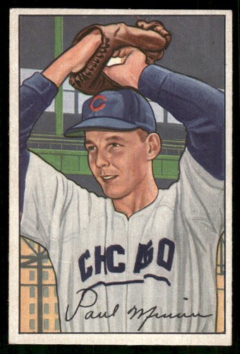 Paul Minner #211 1952 Bowman card