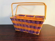 Party Silverware Basket Kitchen Woven Cutlery Flatware Storage Caddy Organizer