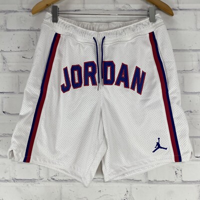 mens white jordan shorts