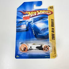 2008 Hot Wheels #22 New Models 22/40 ROCKETFIRE White w/Orange Whls Chrome OH5sp