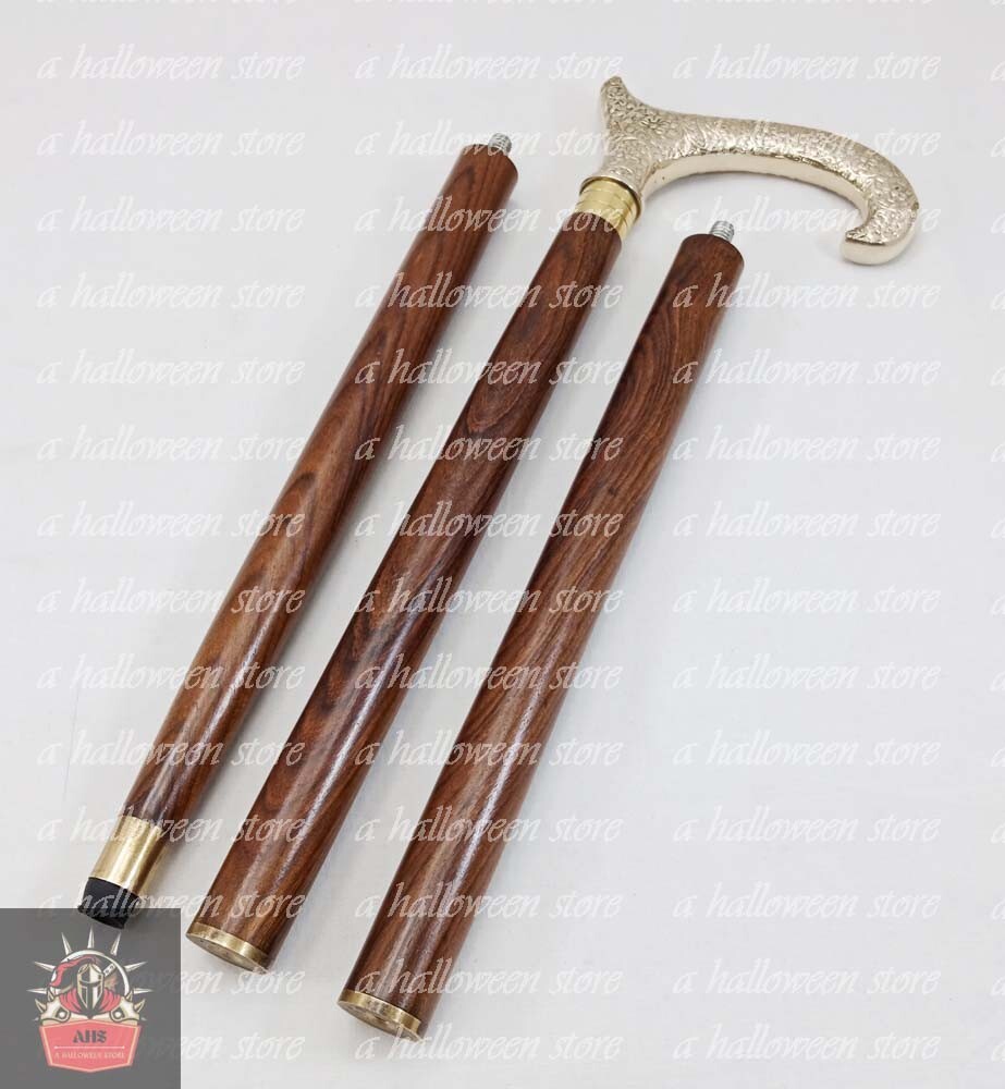 Designer Solid Brass Derby Head Handle Victorian … - image 8