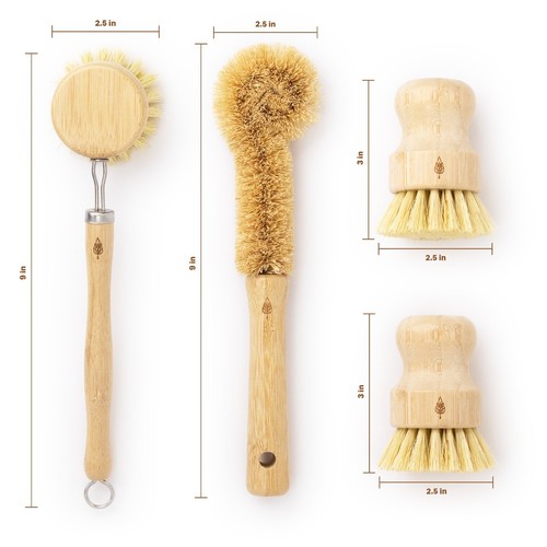 PLANT OATH Bambus Geschirrbürste Set #25 | Nachhaltiges Geschenk | Zero Plastic Kitchen - Bild 12 von 13