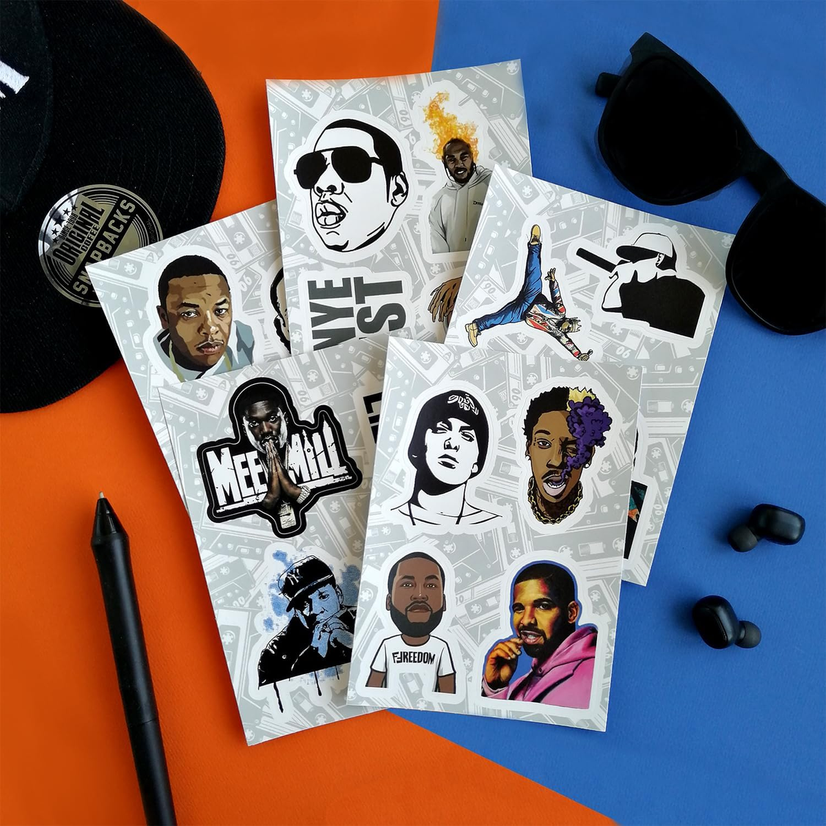 Rapper Stickers, Rap Stickers Rap Toys, Rap Accessories