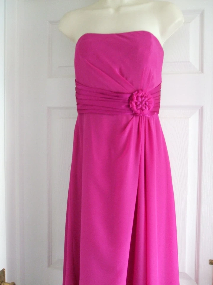 Z. DEFECT Womens Size 8 Pink Dress LADIES FULL LENGTH SMART EVENING SUMMER PROM - image 4 of 4