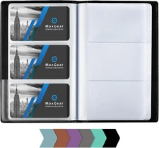 240 Business Card Organizer,Credit Card Binder,Portable Business Card Holder Boo