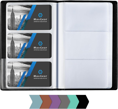 240 Business Card Organizer,Credit Card Binder,Portable Business Card Holder Boo