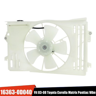 #ad #ad Radiator Cooling Fan For 2003 2008 Toyota Corolla Matrix Pontiac Vibe 88971521 $52.99