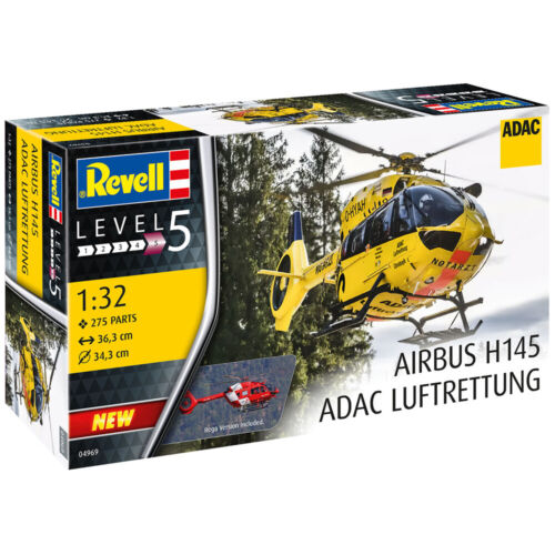 Revell Helicopter Model Kit Airbus H145 ADAC Luftrettung 1/32 - Photo 1/5