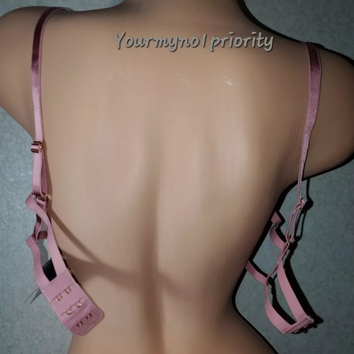 L-XL VICTORIAS SECRET VERY SEXY Open Cup Rose Embroidered Balconette Bra 79.95 - Picture 7 of 10