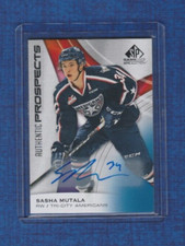 2019-20 SP Game Used CHL Authentic Prospects Auto # 37 Sasha Mutala