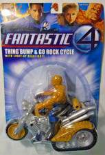 Marvel Toy Biz Fantastic Four 4 Thing Bump and Go Rock Cycle w/ Headlight NIB