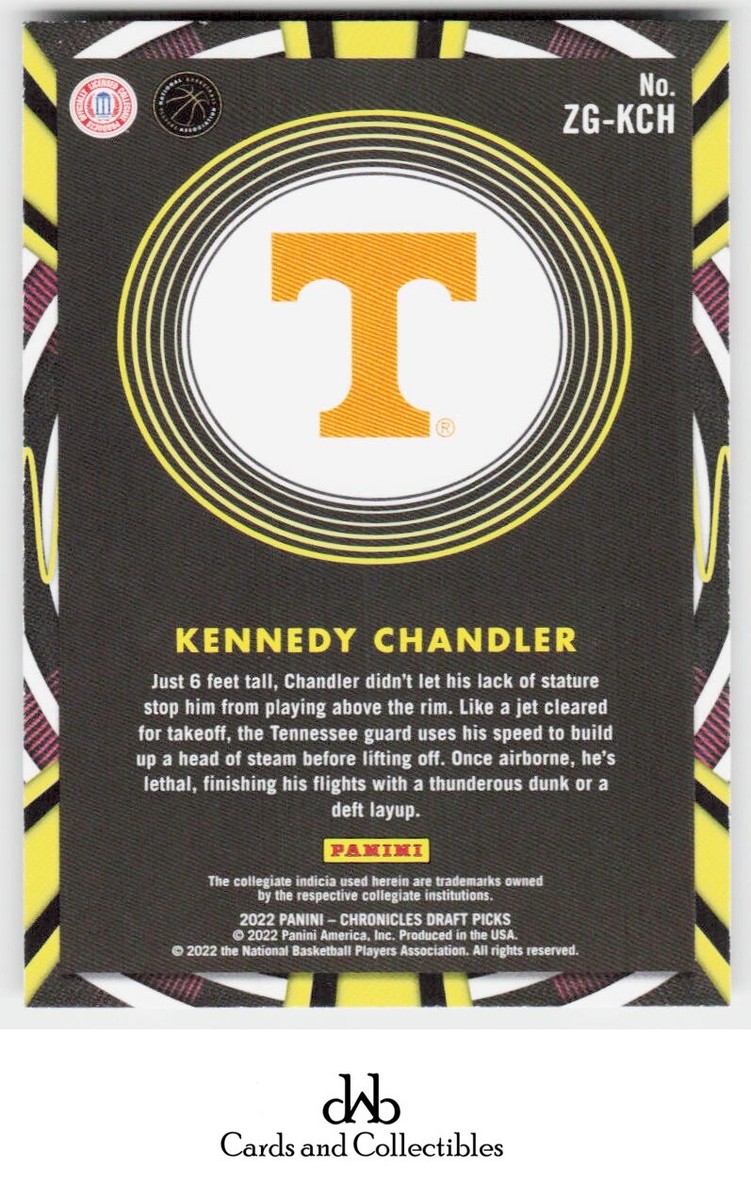 B1tch出品　50　53　チャンドラー 2022 Panini Chronicles Draft Picks #ZG-KCH Kennedy Chandler