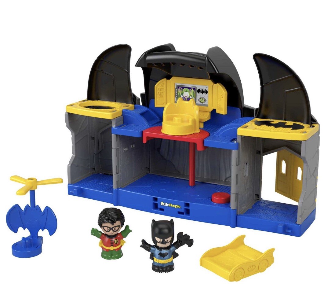 Fisher Price Little People DC Super Friends Batman Batcave Robin