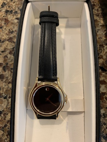 Movado Ladies Wrist Watch W/Black 
