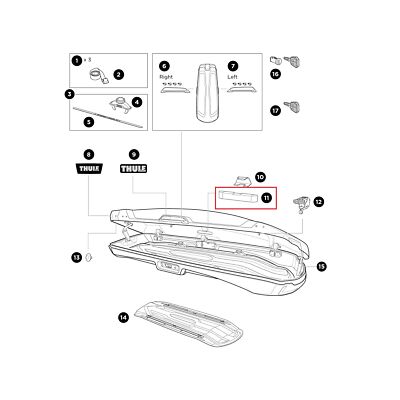 Thule LED Lamp LED Lampe für Vector Dachboxen