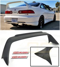 MUGEN Style Rear Lid Wing Spoiler & Red Emblem Pair For 94-01 Acura Integra DC2