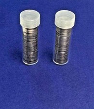 TWO FULL ROLLS TUBES 1964 CANADA NICKELS (40x2) BU UNCIRCULATED 5 Cents Coins 