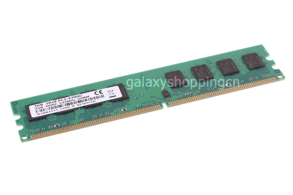 4GB 2X 2GB PC2-4200U DDR2-533MHz 2RX8 240pin DIMM Desktop Memory RAM Low Density - Image 4 of 4