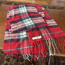 Lands End Kids Scarf One Size NWOT Red Blue Green White