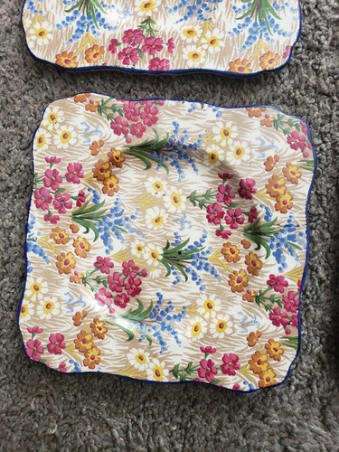 Vintage Royal Winton Ware Marguerite Grimwades Dessert Plates...Set Of 4 - Picture 5 of 10