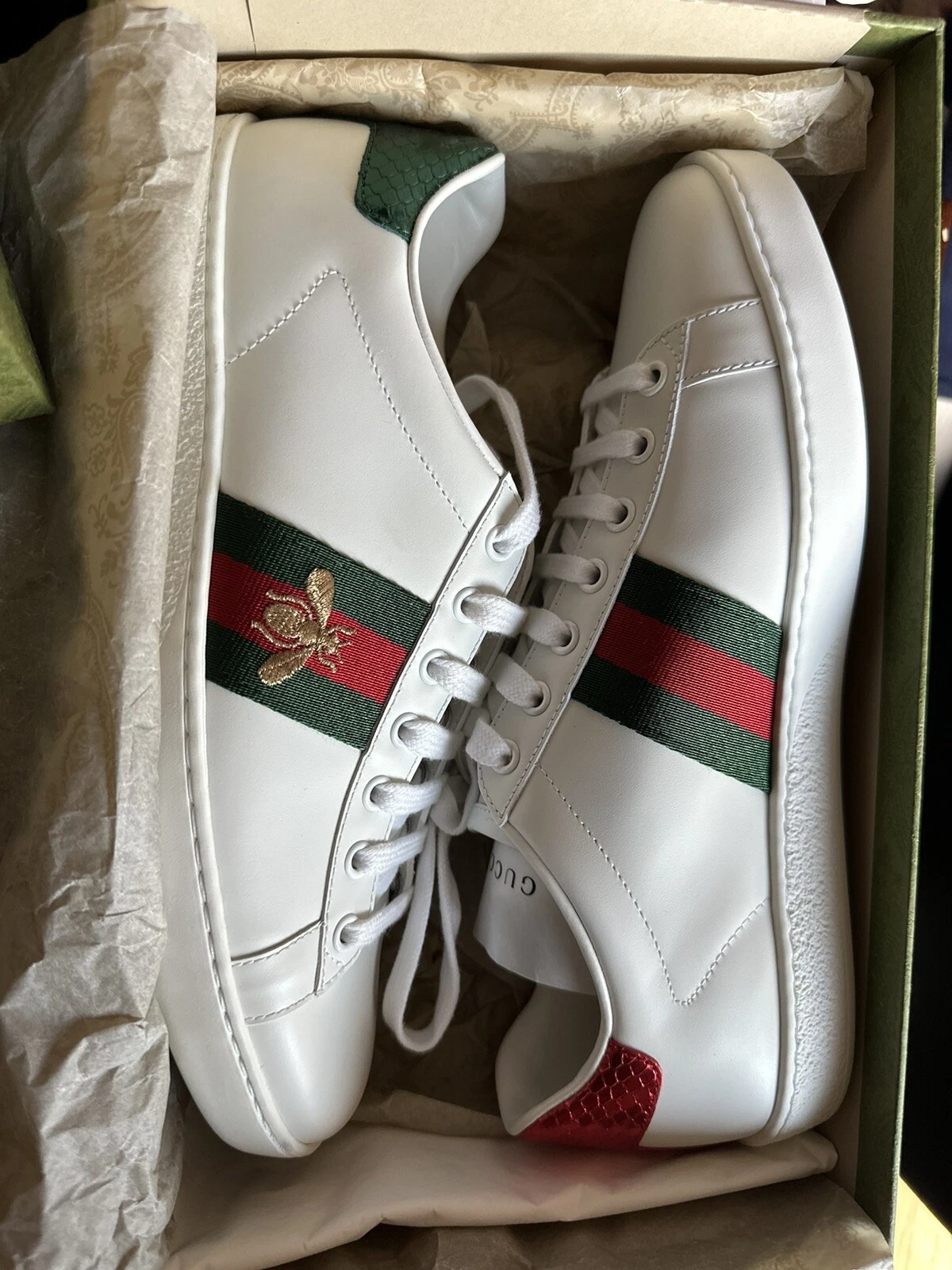 Baskets blanches homme Gucci 10 B États Unis
