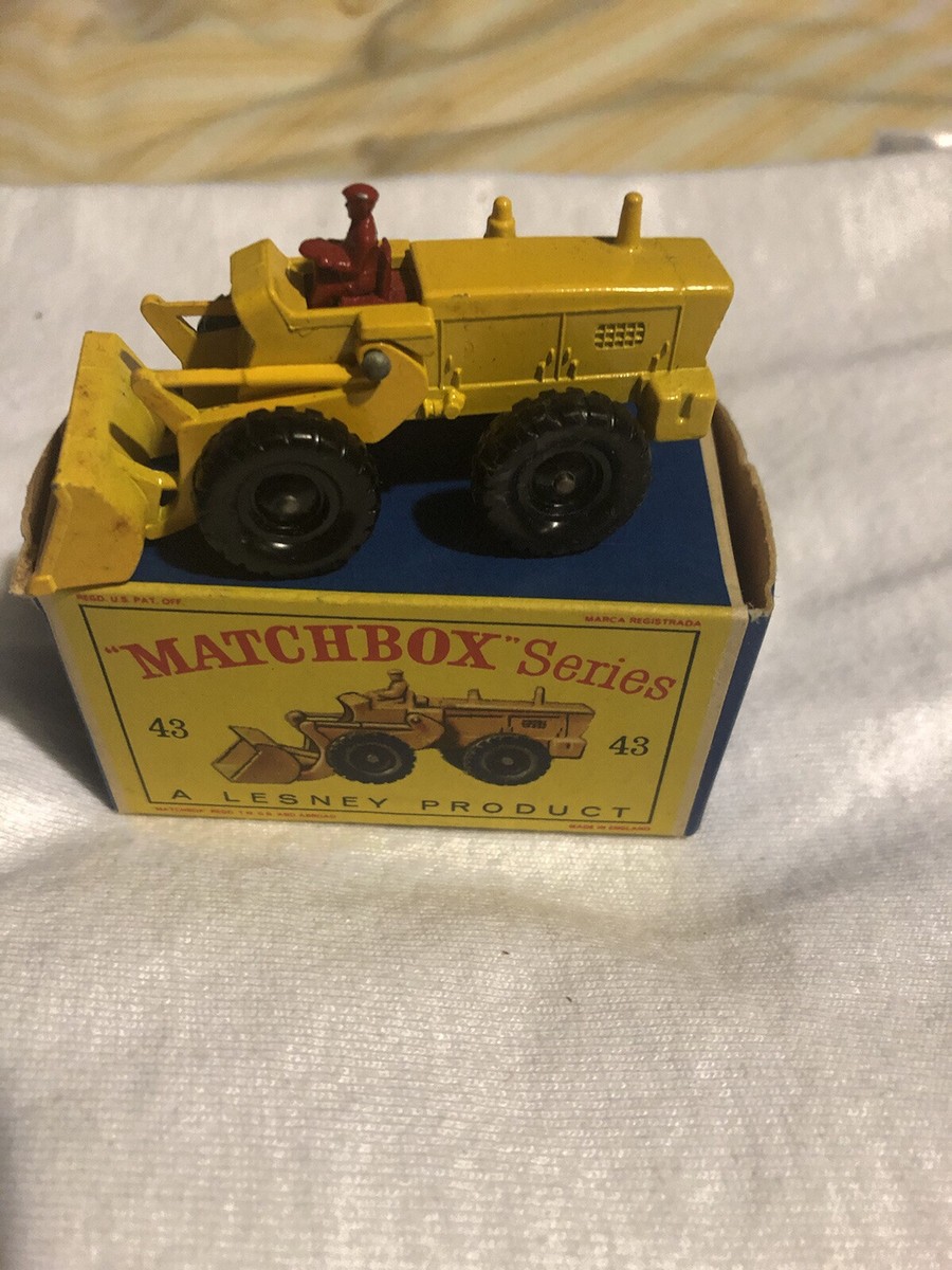 ミニカー MATCHBOX No.43 AVELING-BARFORD TRACTOR VINTAGE LESNEY MATCHBOX #43 AVELING BARFORD TRACTOR SHOVEL