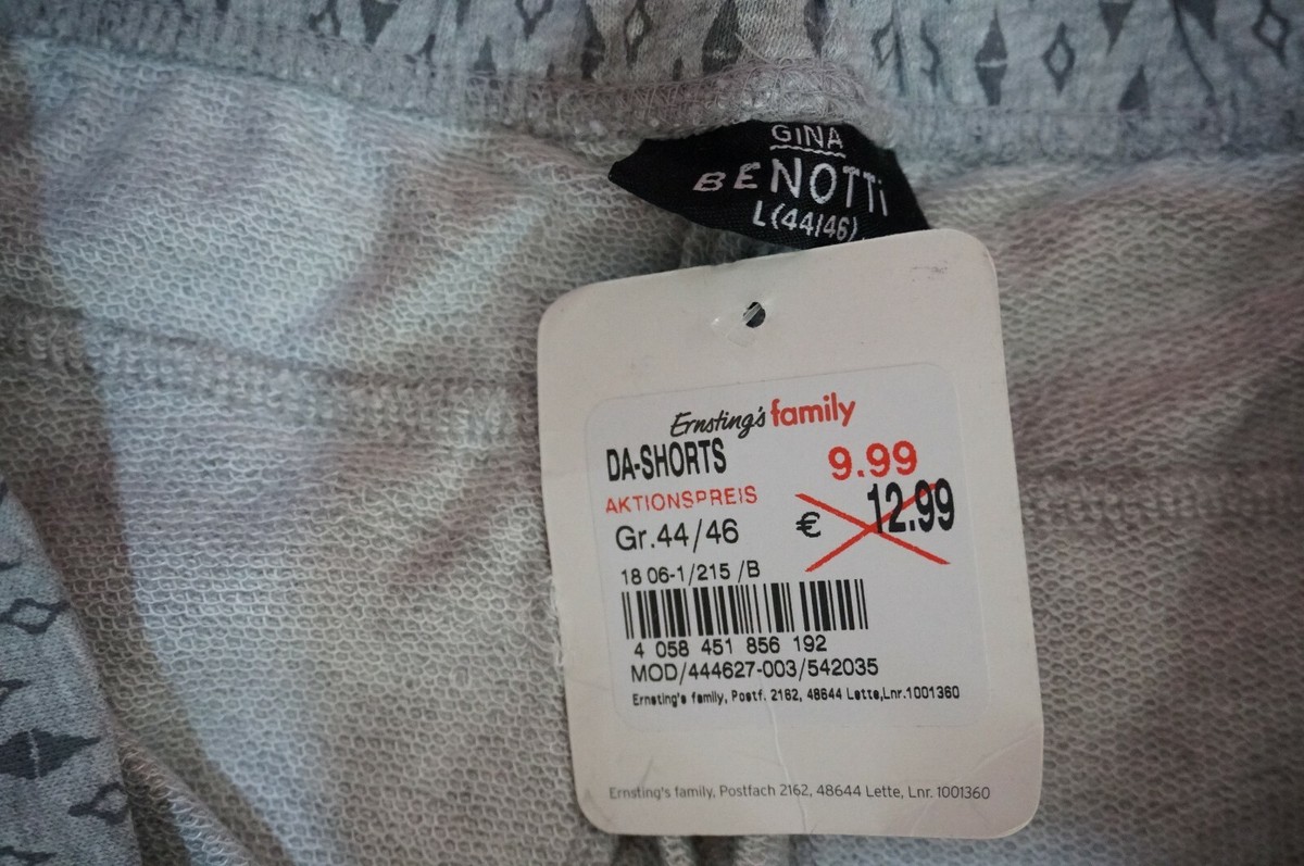 new Gina Benotti DA-SHORTS sz L 44/46 bermuda STRETCH COTTON women