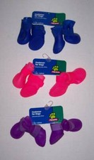 Top Paw Dog Rubber PVC Booties Boots Footwear Choose blue pink purple S or L