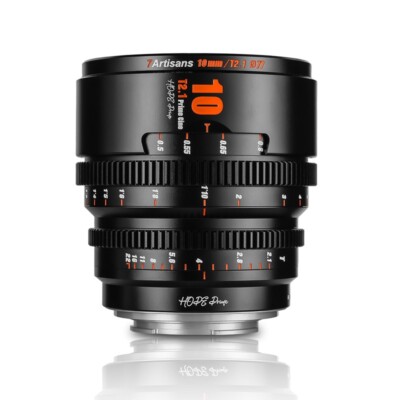 7artisans 10mm S35 Hope Prime T2.1 Cine Black Lens for Sony E mount A6500 Camera
