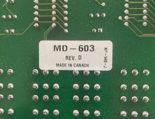MIRCOM MD-603 Rev. D & F Fire Alarm Control Display Board - Picture 3 of 4