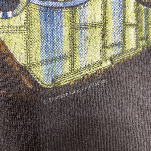 Vintage Emerson Lake & Palmer ELP Tarkus World Tour T Shirt Size L Wild Oats - Picture 6 of 14