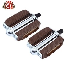 BICYCLE BROWN CLASSIC PEDALS CRUISER LOWRIDER CHOPPER, 1/2"