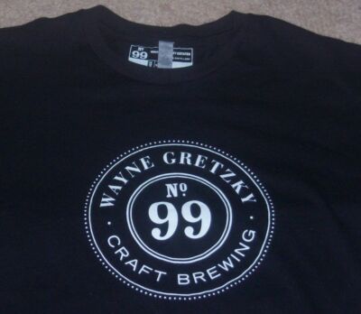Authentic WAYNE GRETZKY Estates CRAFT BREWING No. 99 Beer SHIRT M Oilers/Rangers