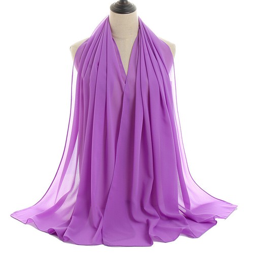 Fashion Women Chiffon Long Scarf Hijab Muslim Islamic Headscarf Wrap Shawls Arab - Picture 57 of 82
