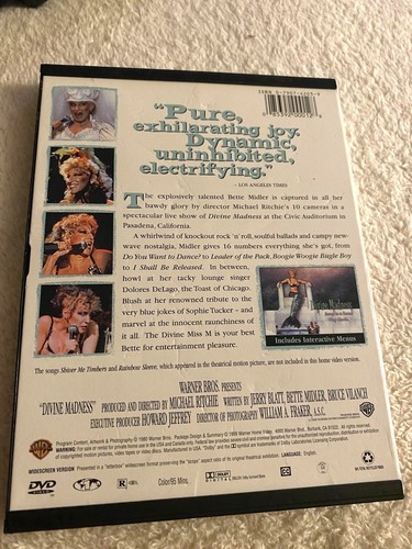 Bette Midler - Divine Madness (DVD, 1999) - Picture 2 of 2