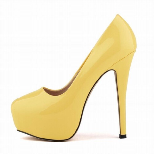 Damen High Heels Pumps 14 cm runde Spitze Stilettos sexy Damen Hochzeit Schuhe - Bild 18 von 38