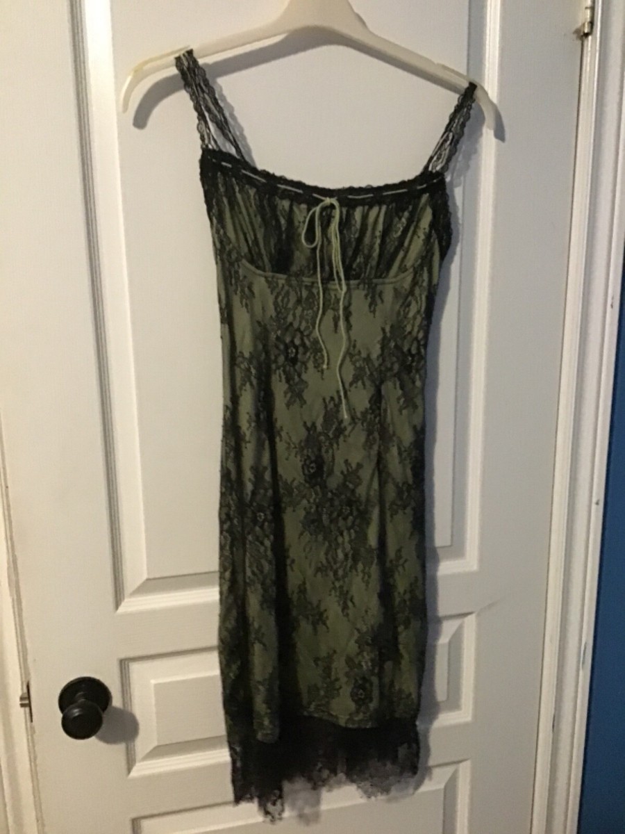 Cider Women's Lace Knot Front Cami Dress new with tags XS dr green Cider Women's Lace Knot Front Cami Dress new with tags XS dr green