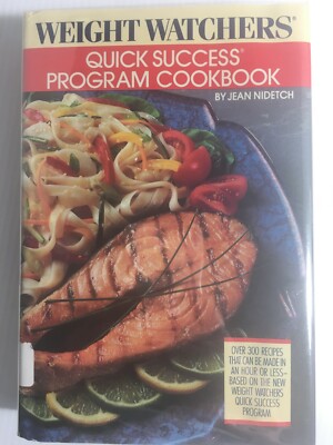 Weight Watchers Quick Success Program Cookbook Hardcover Jean Nidetch 1988