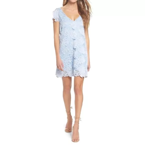 Jacqueline lace shift clearance dress