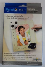 PrintWorks Premium Glossy Photo Paper 50 Sheets 8mil, 4" X 6" For Album Quality