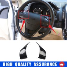 Cubierta del cuadro del botón del volante del coche de fibra de carbono para Honda CRV 2007-2011